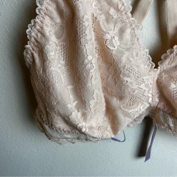 NWOT Savage X Fenty Floral Lace racerback bralette size: 3X (42DD, 44D) - Picture 3 of 11